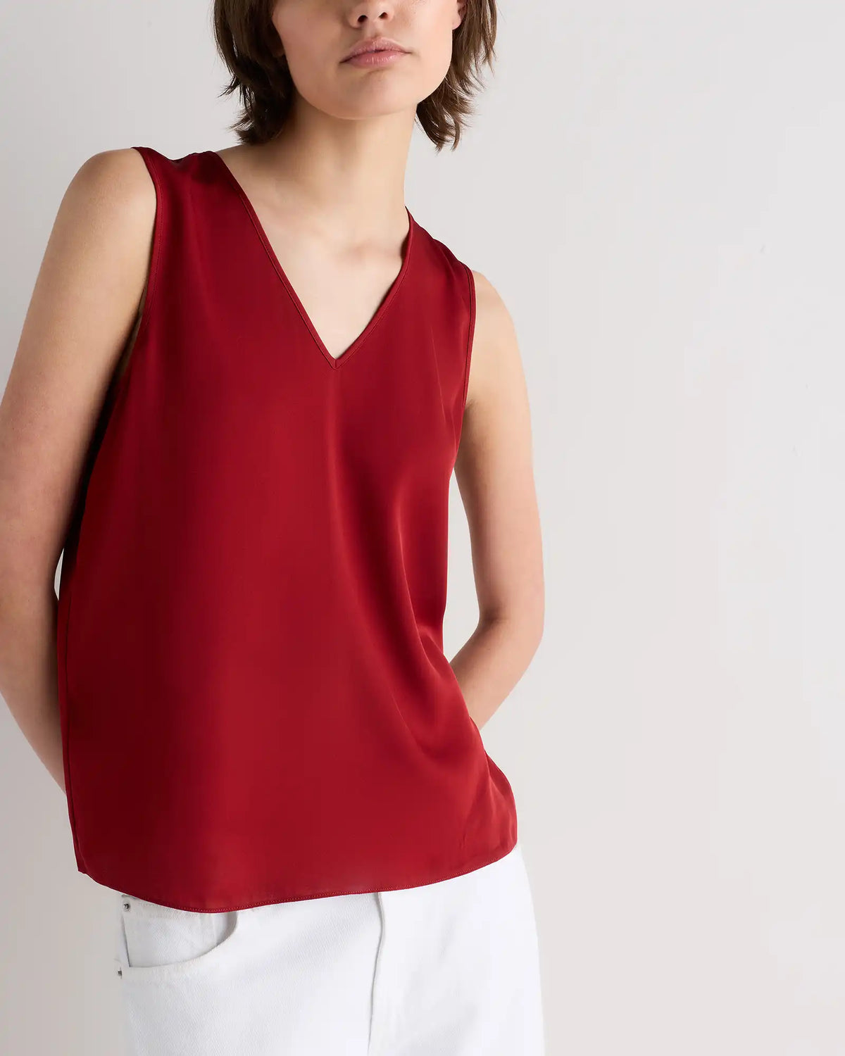 Washable Stretch Silk Tank