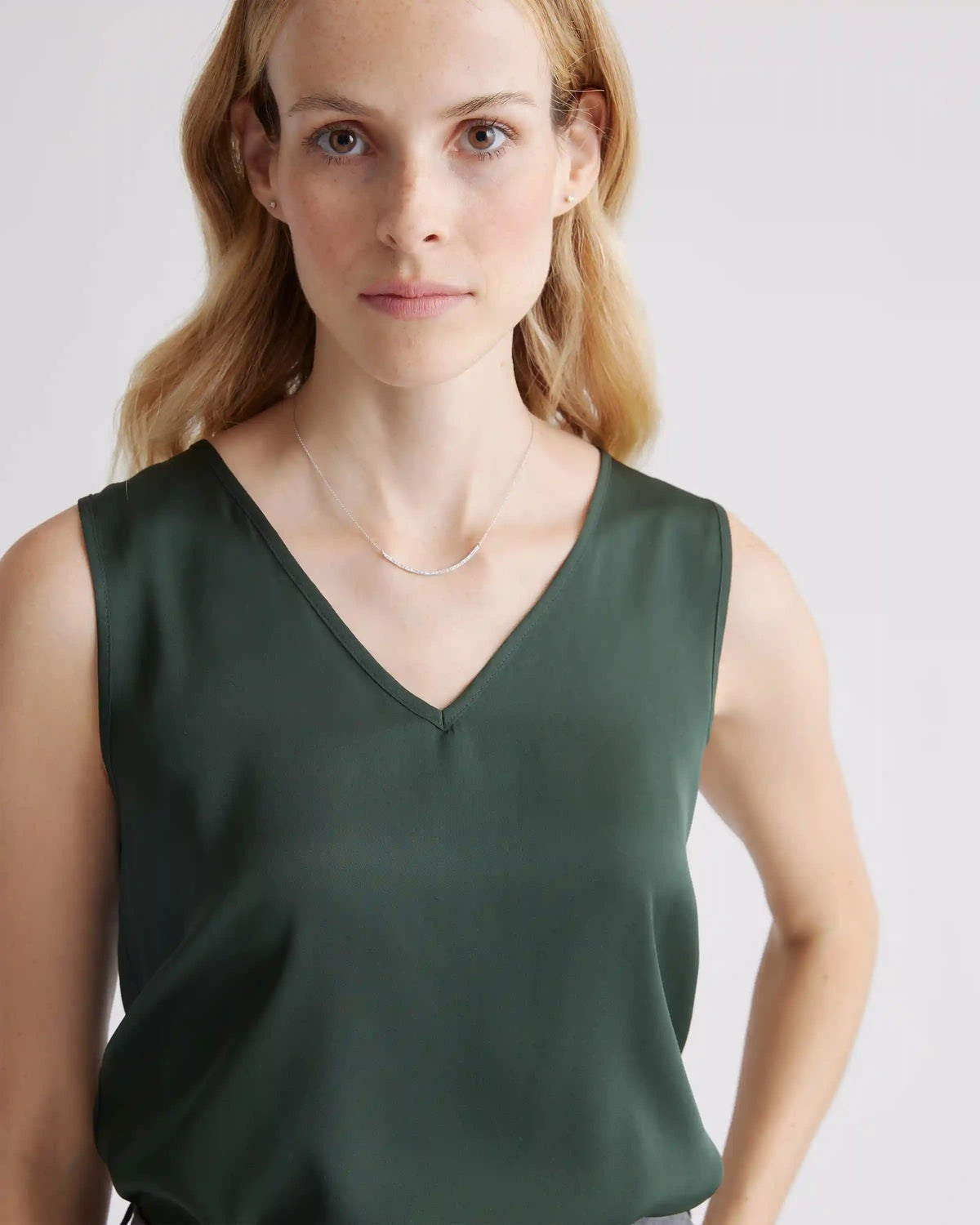 Washable Stretch Silk Tank