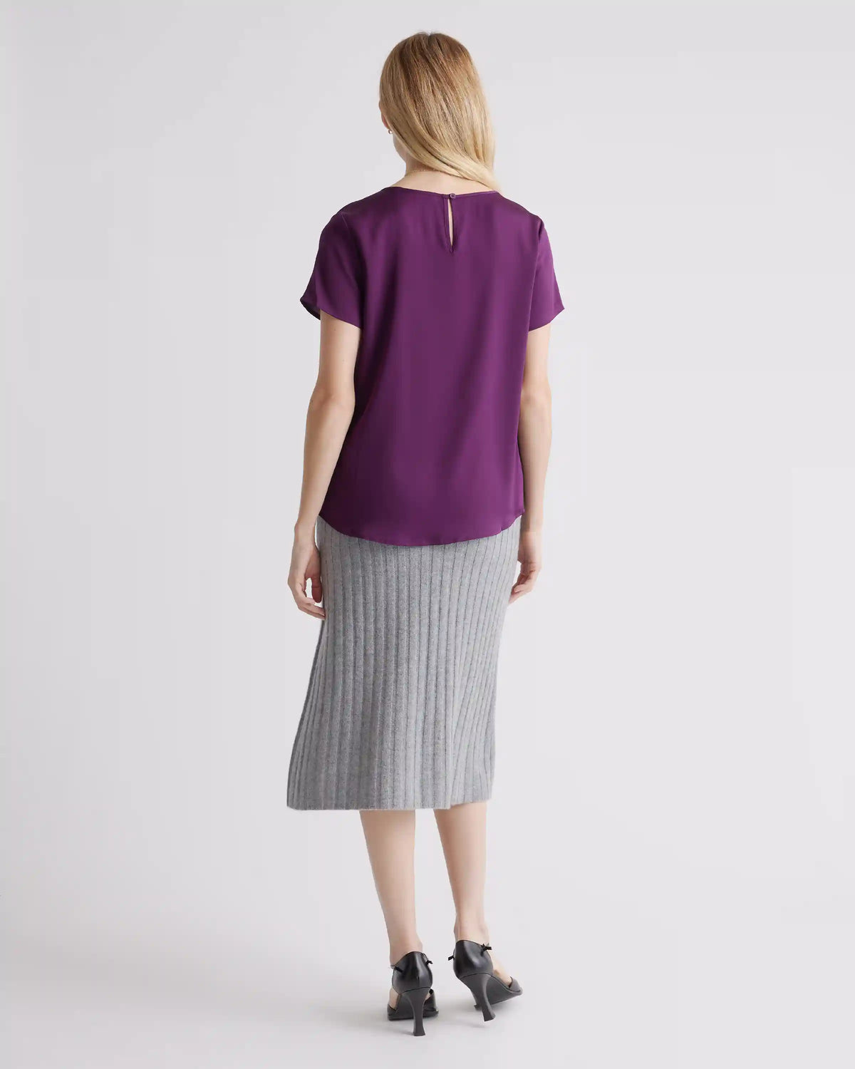 Washable Stretch Silk Tee
