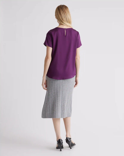 Washable Stretch Silk Tee