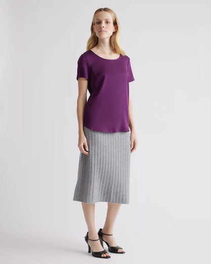 Washable Stretch Silk Tee
