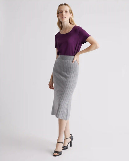 Washable Stretch Silk Tee