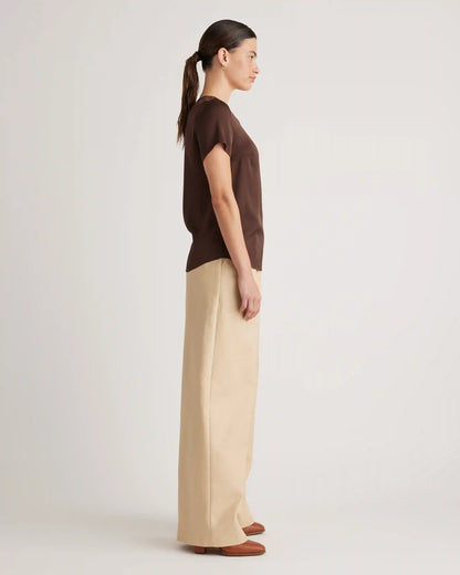 Washable Stretch Silk Tee