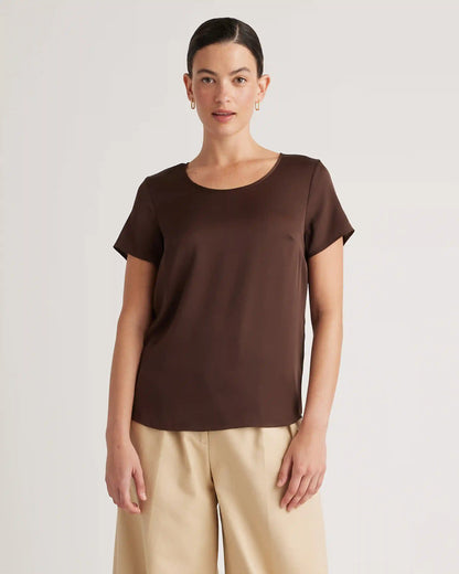 Washable Stretch Silk Tee