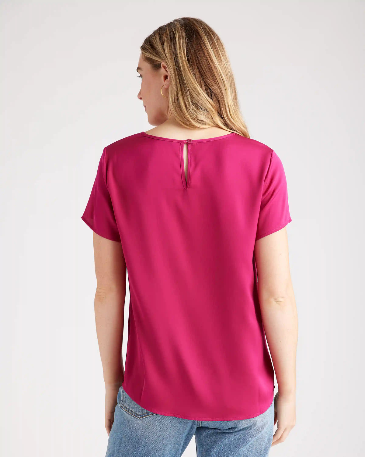 Washable Stretch Silk Tee