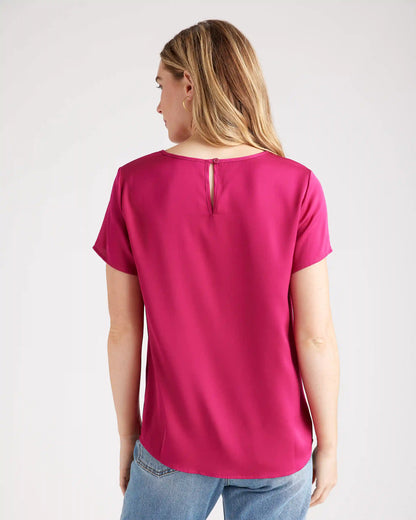 Washable Stretch Silk Tee