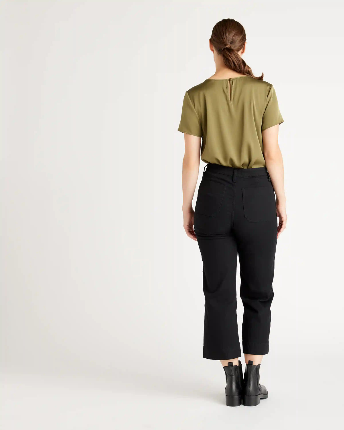 Washable Stretch Silk Tee