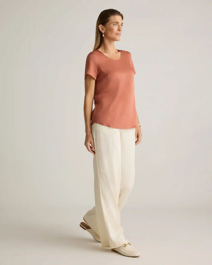 Washable Stretch Silk Tee