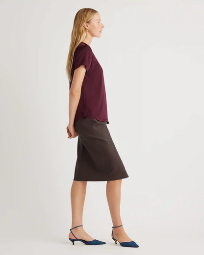 Washable Stretch Silk Tee