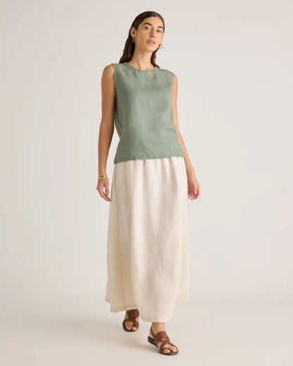 100% European Linen Tank