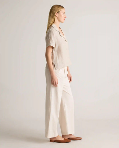 100% European Linen Short Sleeve Shirt