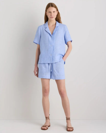 100% European Linen Short Sleeve Shirt