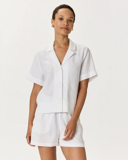 100% European Linen Short Sleeve Shirt