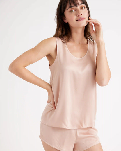 100% Washable Silk Pajama Tank