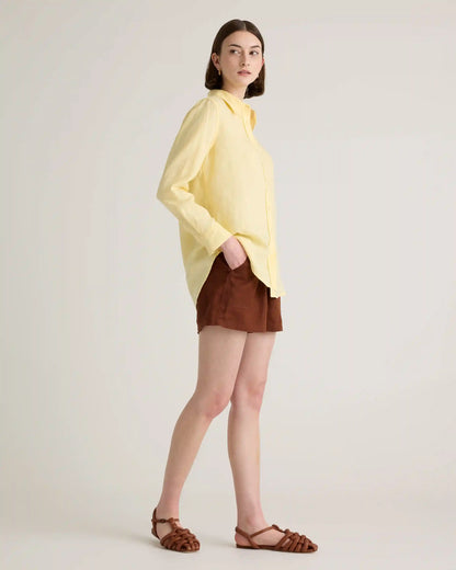 100% European Linen Shorts