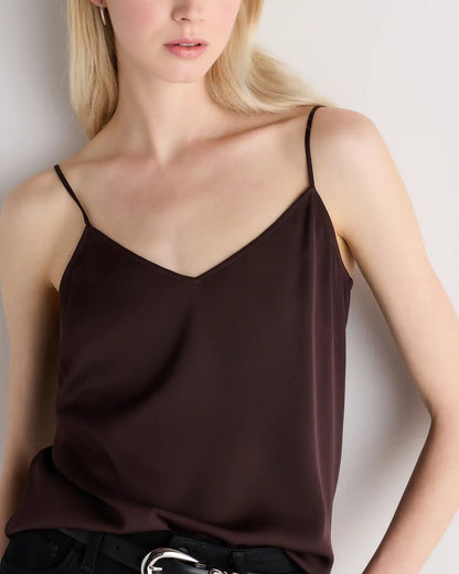 Washable Stretch Silk V-Neck Cami