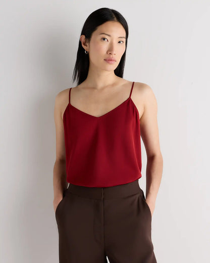 Washable Stretch Silk V-Neck Cami