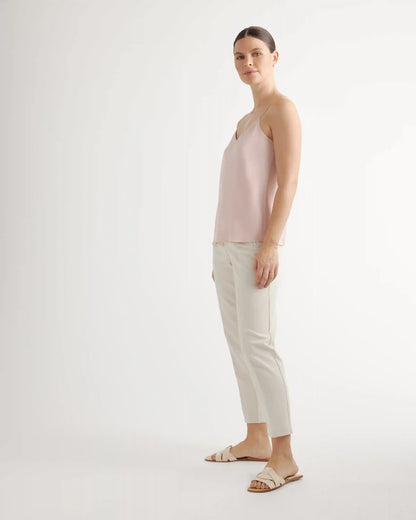 Washable Stretch Silk V-Neck Cami