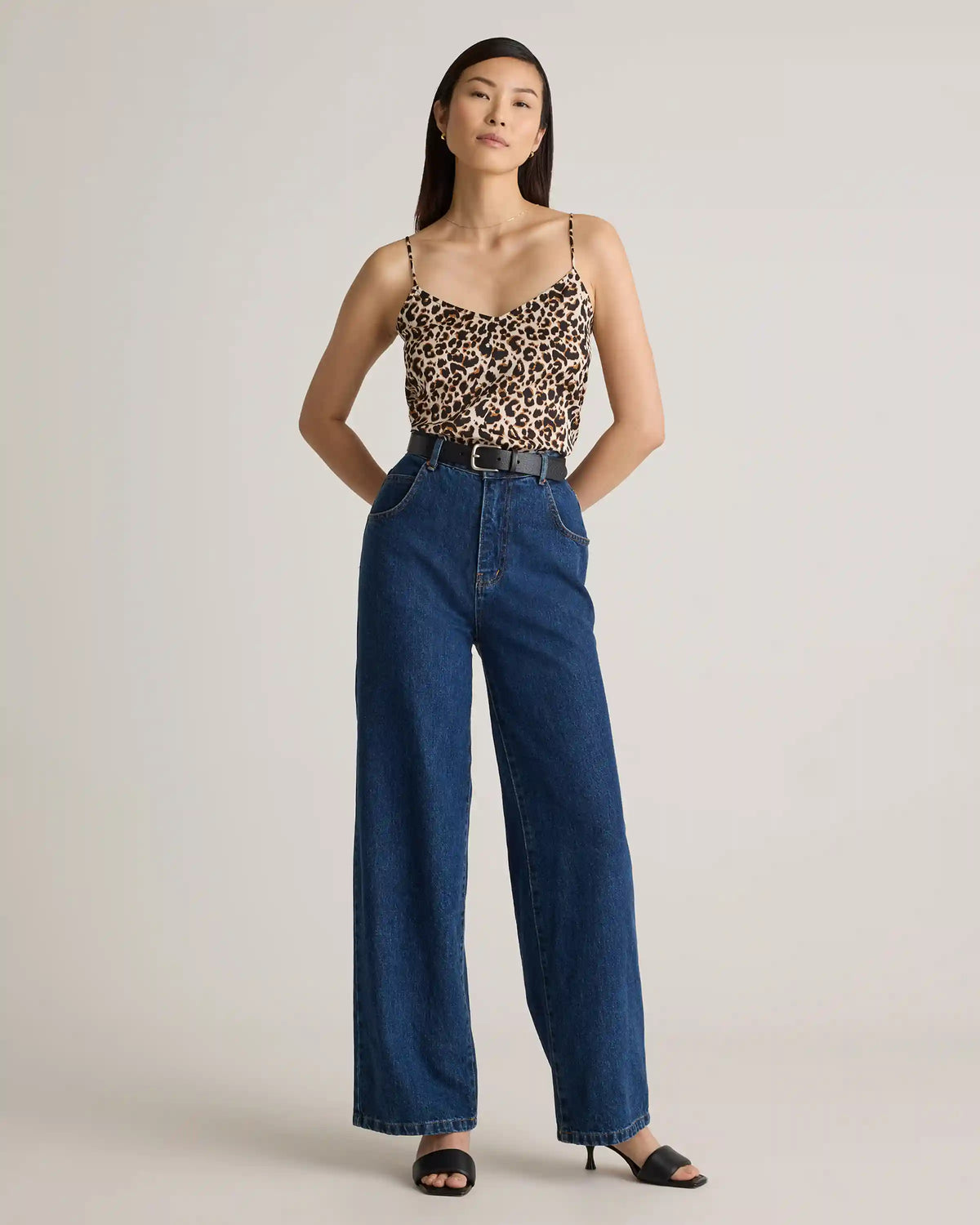 Washable Stretch Silk V-Neck Cami