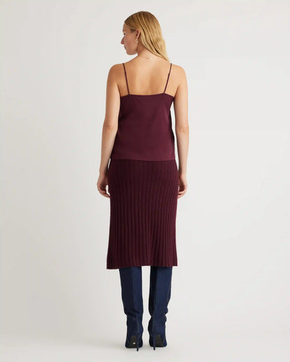 Washable Stretch Silk V-Neck Cami