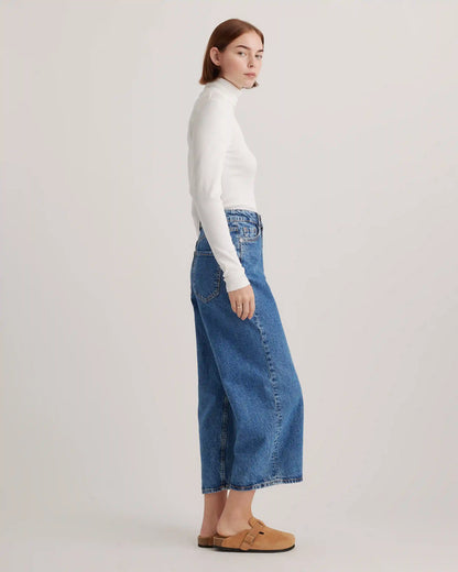 Organic Cotton Micro-Rib Turtleneck