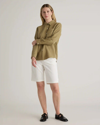 100% Organic Cotton Gauze Long Sleeve Shirt