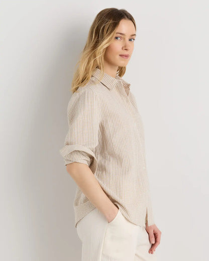 100% Organic Cotton Gauze Long Sleeve Shirt