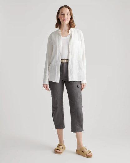 100% Organic Cotton Gauze Long Sleeve Shirt