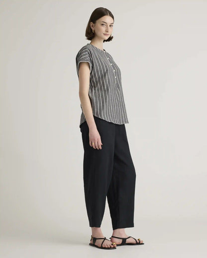 100% Organic Cotton Gauze Roll Sleeve Shirt