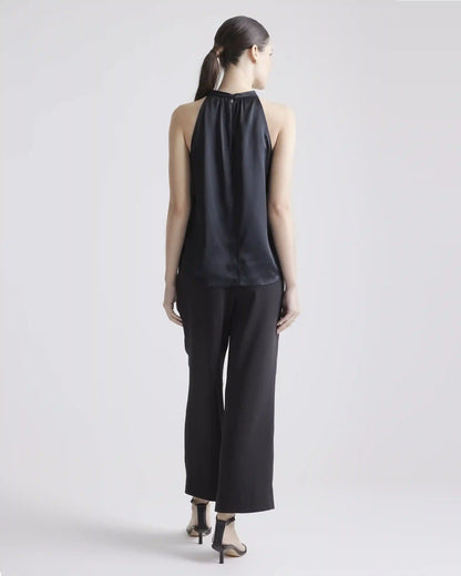 100% Washable Silk Halter Top