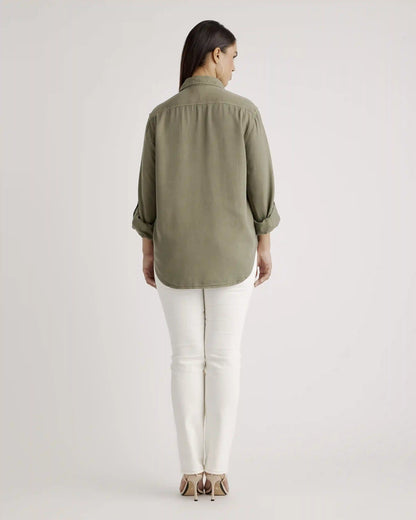 Vintage Wash Tencel Utility Shirt
