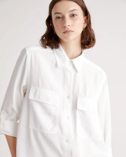 Vintage Wash Tencel Utility Shirt