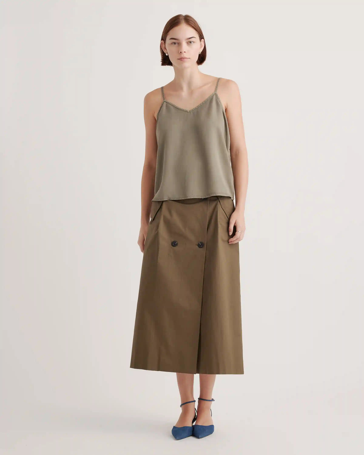 Vintage Wash Tencel V-Neck Cami