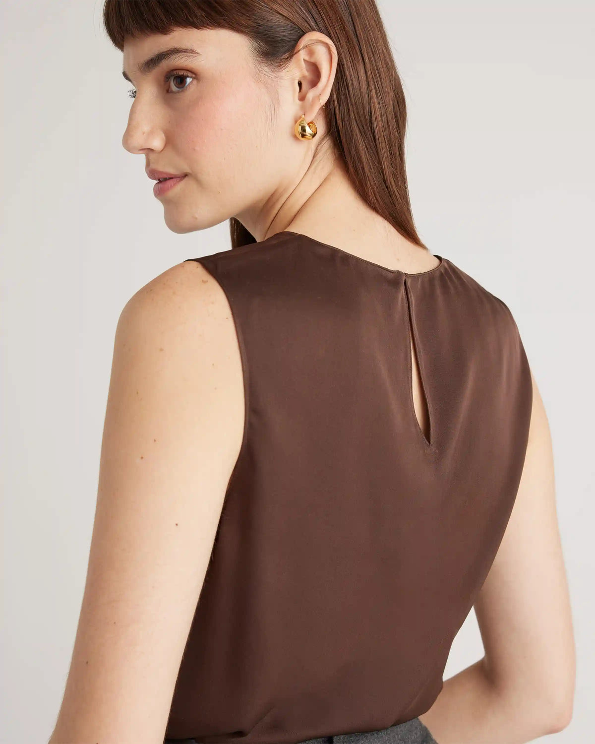 Washable Stretch Silk Shell Tank