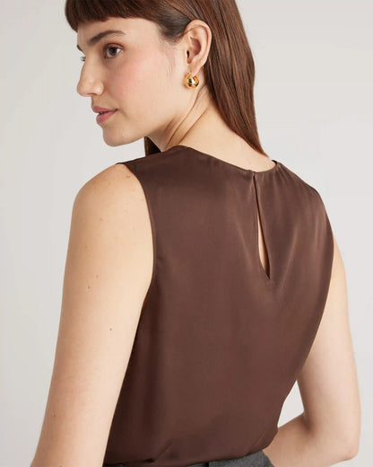 Washable Stretch Silk Shell Tank