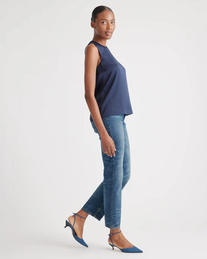 Washable Stretch Silk Shell Tank