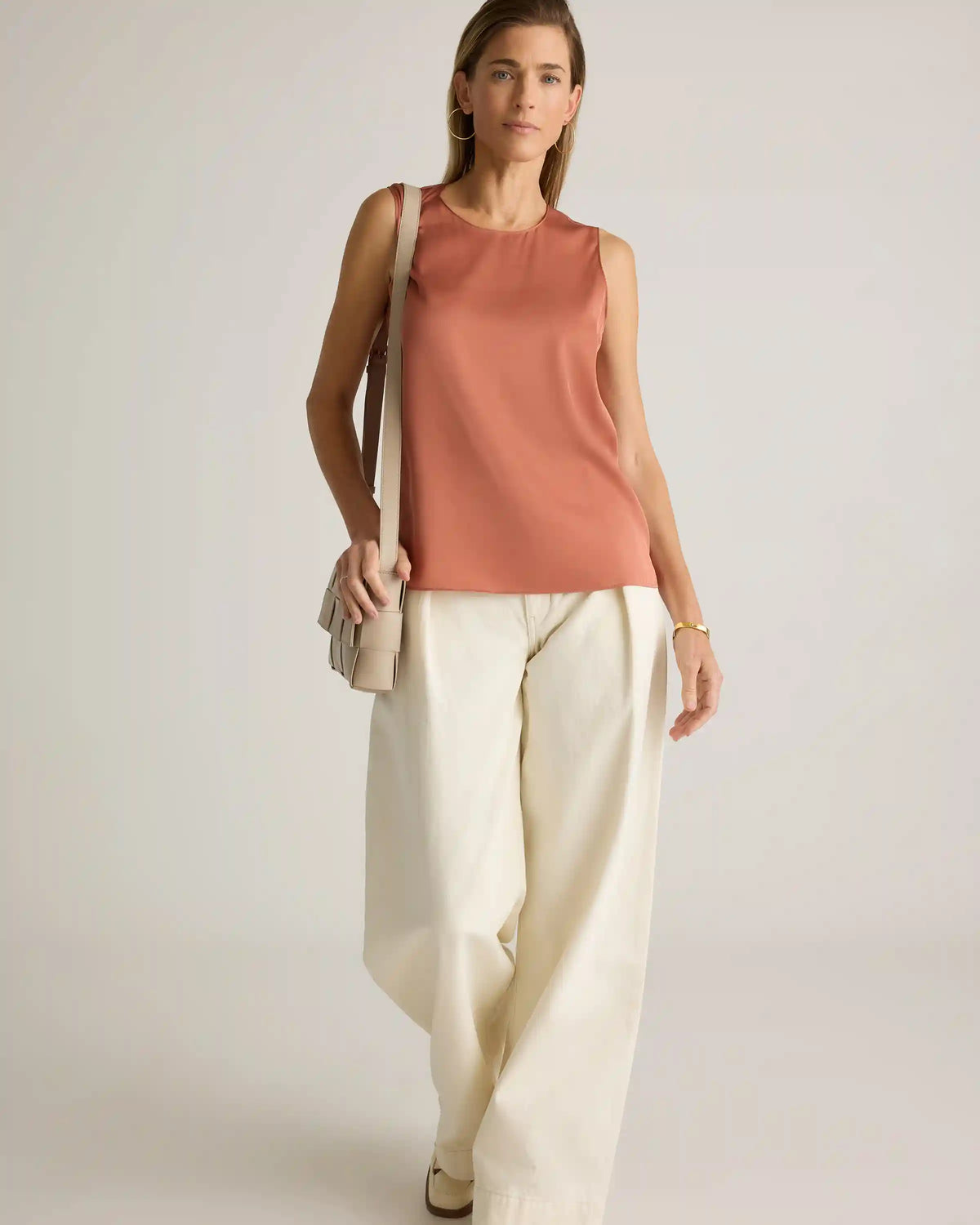 Washable Stretch Silk Shell Tank