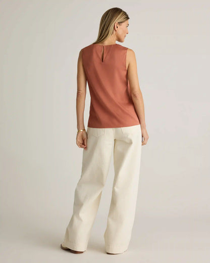 Washable Stretch Silk Shell Tank