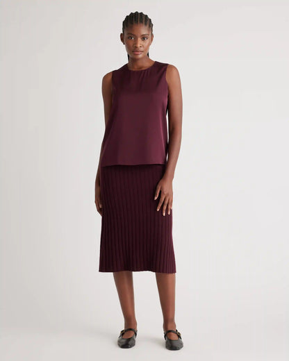 Washable Stretch Silk Shell Tank