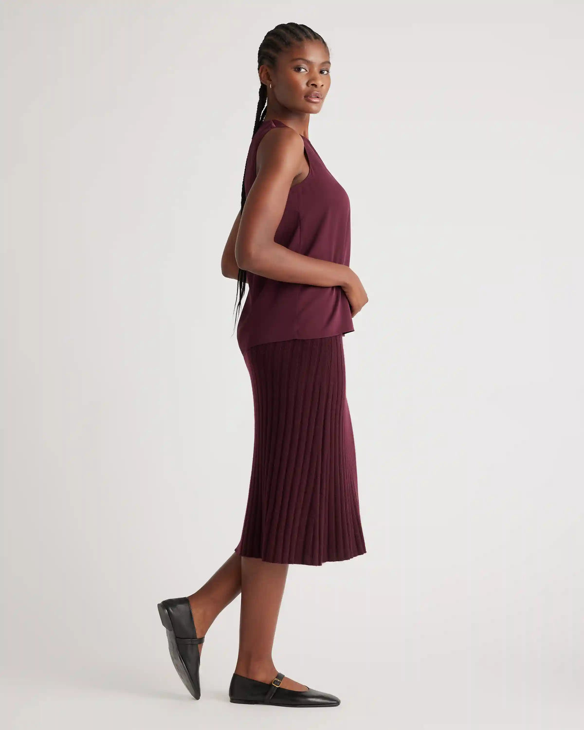 Washable Stretch Silk Shell Tank