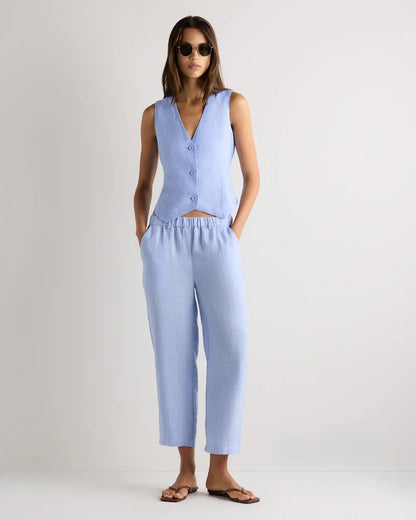100% European Linen Vest
