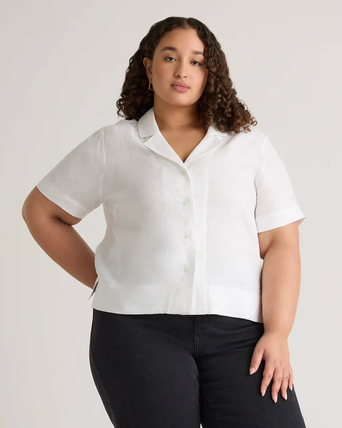 100% European Linen Short Sleeve Shirt