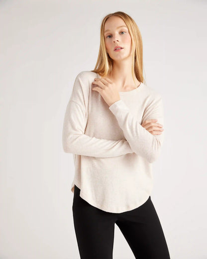 Brushed Long Sleeve Lounge Tee
