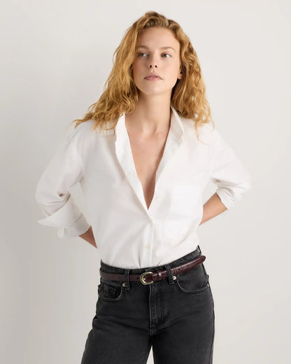 Sofia European Leather Skinny Belt