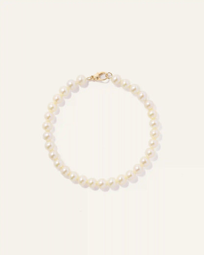 14k Gold Freshwater Cultured Pearl Bracelet