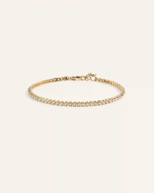 14K Gold Diamond Petite Tennis Bracelet - 1ctw