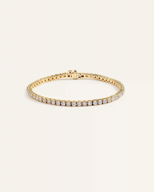 14K Gold Lab Grown Diamond Tennis Bracelet - 5ctw