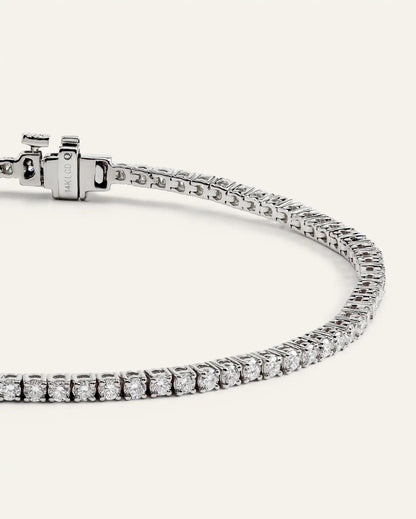 14K Gold Lab Grown Diamond Tennis Bracelet - 2ctw