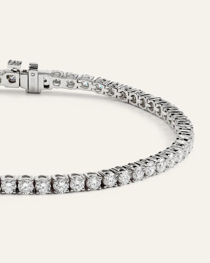 14K Gold Lab Grown Diamond Tennis Bracelet - 4ctw