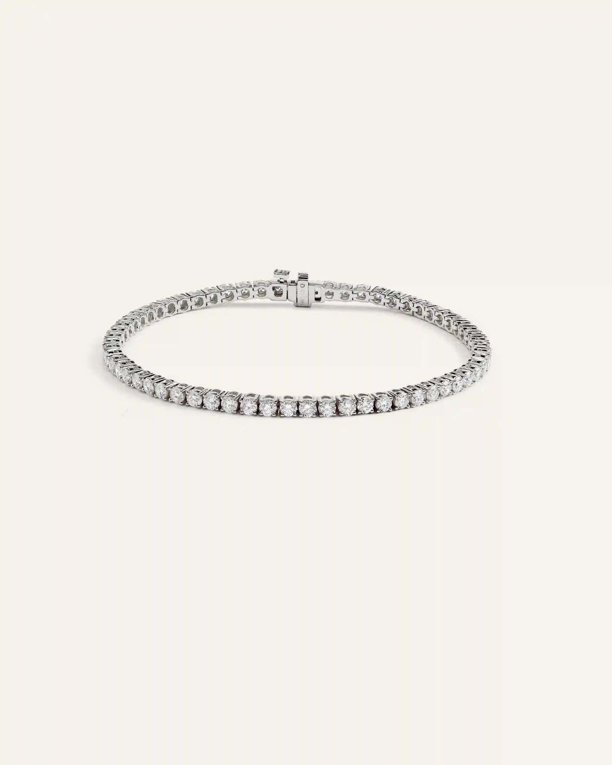 14K Gold Lab Grown Diamond Tennis Bracelet - 4ctw